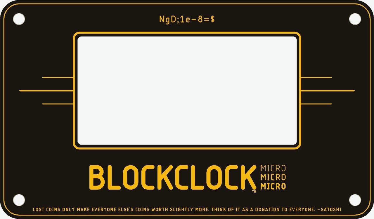 BLOCKCLOCK® micro - Compact Bitcoin Display | Coinkite